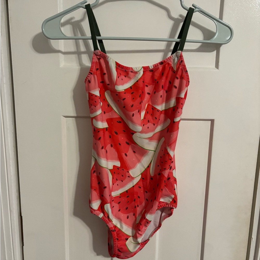 Chameleon Activewear Watermelon Women’s Ballet Leotard with Green Straps